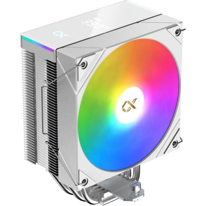 Ventirad CPU - XIGMATEK AK4 Digital Arctic - AMD AM5/AM4 - Ventilateur 1x 120 mm ARGB - Blanc