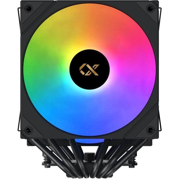 Ventirad CPU - XIGMATEK AK6 Dual Digital - AMD AM5/AM4 - Ventilateur 2x 120 mm ARGB - Noir