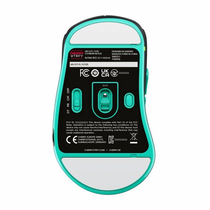 Souris de gaming ultra-légere 2,4 GHz - CHERRY XTRFY M64 WIRELESS - Noir