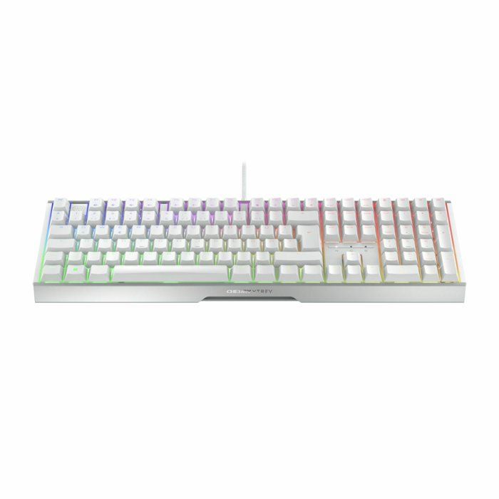 Clavier gamer filaire - CHERRY XTRFY MX 3.1 - Boîtier aluminium tendance - Blanc
