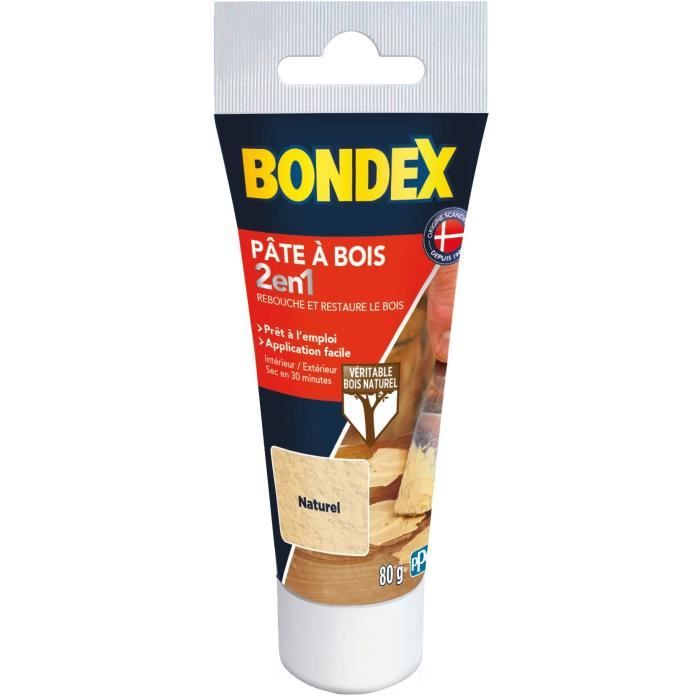 P‚te a bois naturel - BONDEX - 420480 - 80 g