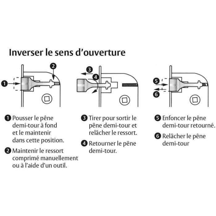 Serrure a encastrer a condamnation - YALE - Y73R-A40/B/SC - Axe 40 mm, coffre 135 mm - Certifié NF Niveau 2 - Blanc, Gâche incluse