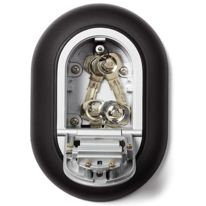 Boîte a clés sécurisée a code programmable 4 chiffres - YALE - Y500 - Résistant aux intempéries et aux effractions - Gris/Noir