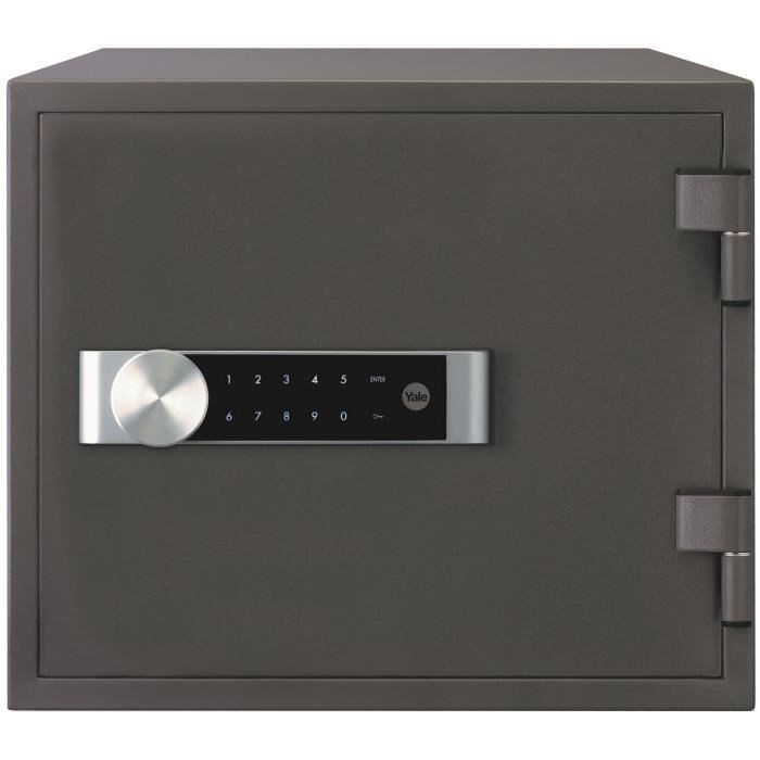 Coffre-fort ignifuge YALE a serrure électronique - Format domestique H.35 x l.41 x P.36 cm (19 L)