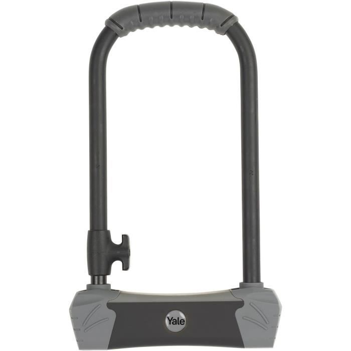 Antivol U a clé - YALE - YUL3/14/230/1 - Certifié Sold Secure Gold, Garantie a vie - 4 clés fournies - 23x11,5x14 cm