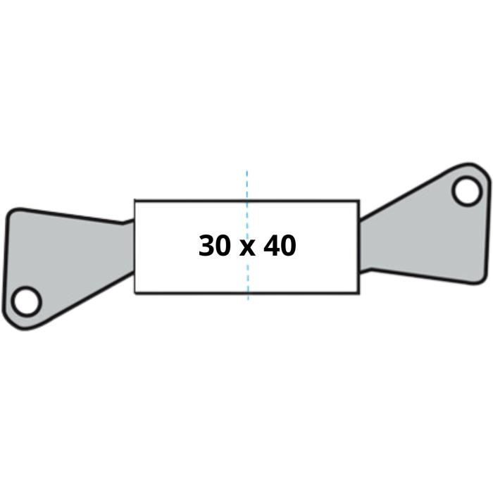 Cylindre de Serrure - YALE - YC1000+ - Débrayable - 30x40 mm - 6 Goupilles - 4 Clés réversibles - Nickelé