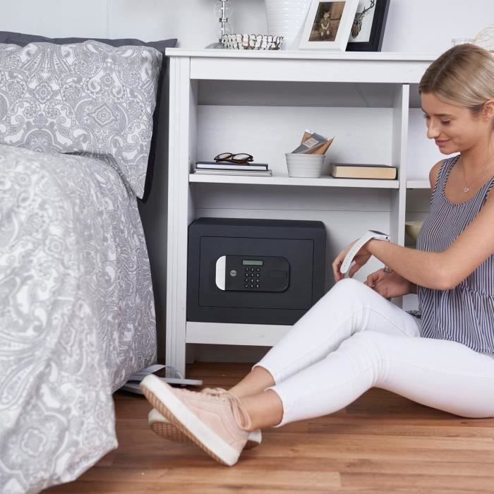 Coffre-fort haute sécurité YALE a serrure électronique (Certifié SKG) - H.25 x l.35 x P.30 cm (18,6 L)