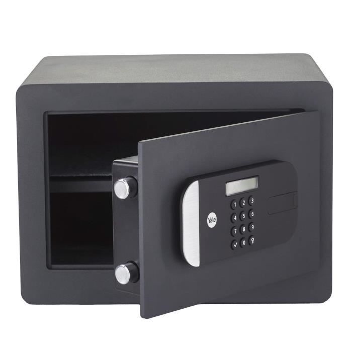 Coffre-fort haute sécurité YALE a serrure électronique (Certifié SKG) - H.25 x l.35 x P.30 cm (18,6 L)