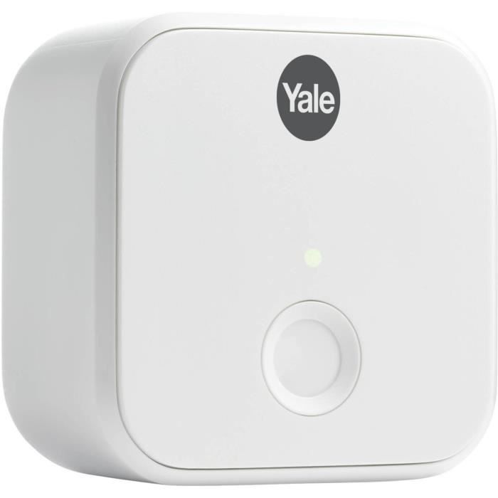 Pont WiFi pour acces a distance - YALE Connect Wi-Fi Bridge - 05/401C00/WH - Fonctionnalité Assitant Vocal - Prise 2 broches