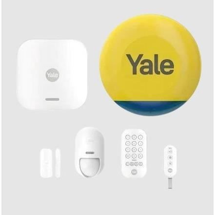 Kit alarme intelligente + Sirene extérieure - Connecté - YALE - 4 accessoires