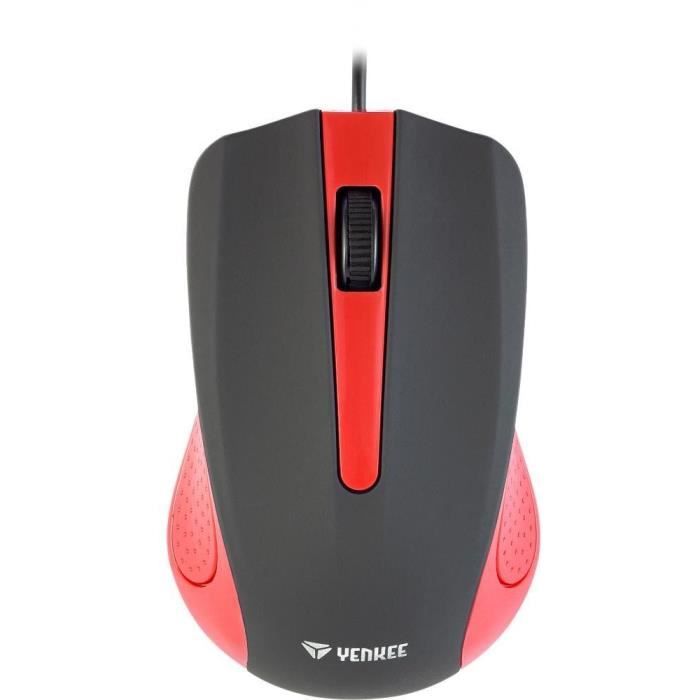Souris - ROUGE SUVA - YENKEE - YMS 1015RD