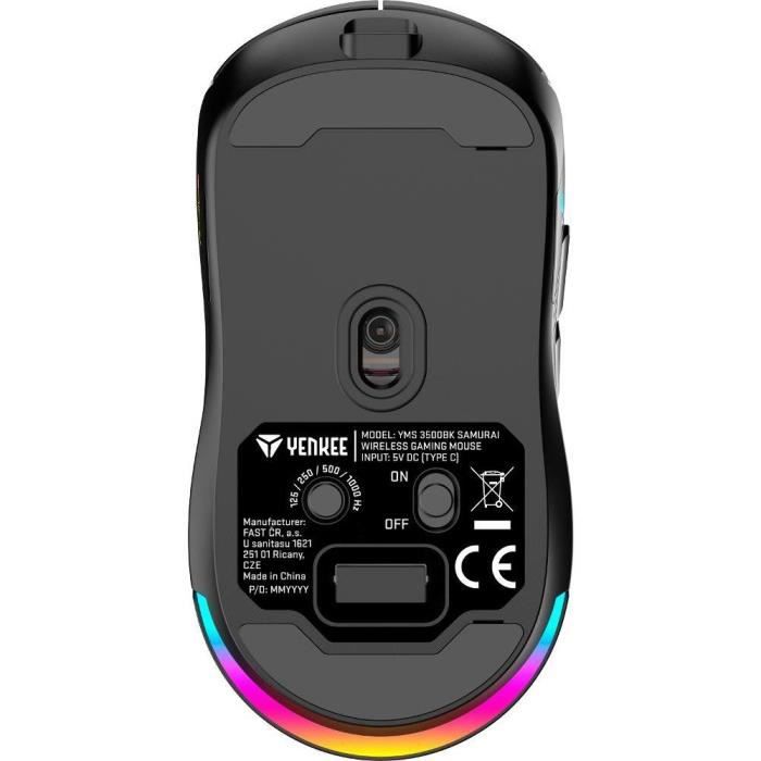 Souris gaming sans fil - SAMURAI - YENKEE - YMS 3500BK