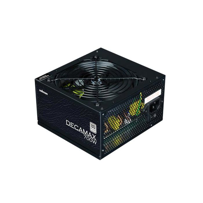 Alimentation PC - ZALMAN - DecaMax 700W - 80Plus - Non modulaire - Ventilateur 120mm - Noir