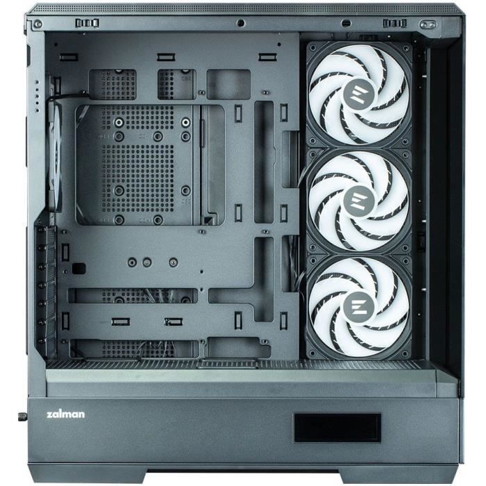 Boîtier PC - ZALMAN - P50 DS - Moyen tour - ATX - Noir - Verre trempé - USB-C et A-RGB