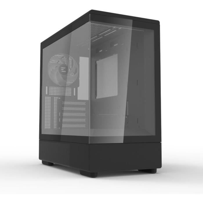 BoÓtier PC Mini Tour sans alim - ZALMAN P10 (Noir) - Micro ATX/Mini-ITX - 1x120mm A-RGB - USB-C/3.0/HD Audio - Verre trempÈ