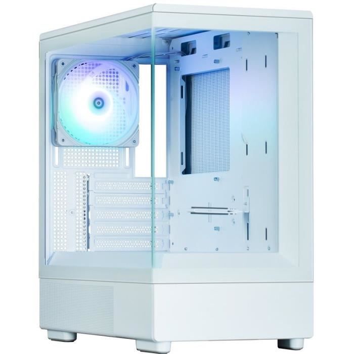 BoÓtier PC - ZALMAN - P10 - Mini tour - M-ATX - Blanc - Verre trempÈ - USB-C et A-RGB