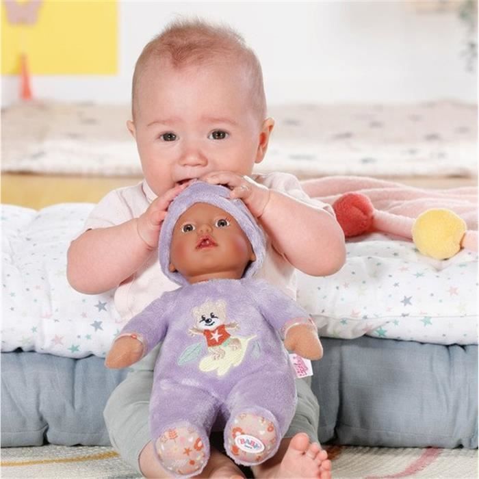 Baby Born - Sleepy - PoupÈe douce avec hochet intÈgrÈ - Violet - 30cm - Des 3 ans