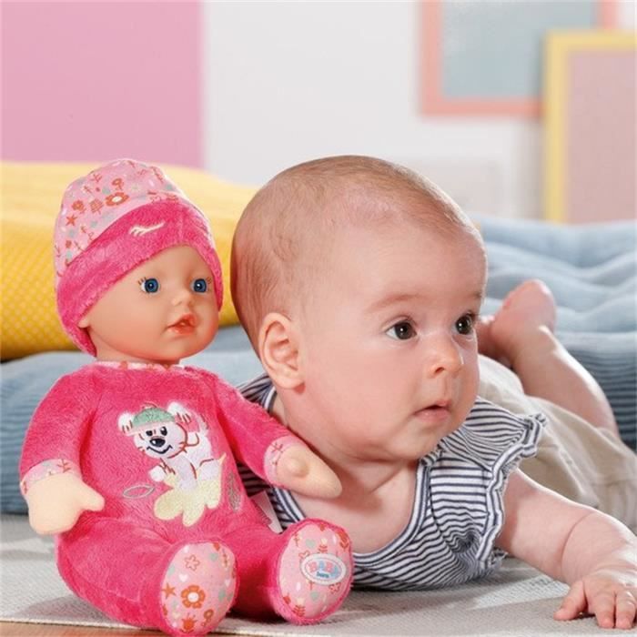 Baby Born - Sleepy - PoupÈe douce avec hochet intÈgrÈ - Rose - 30cm - Des 3 ans