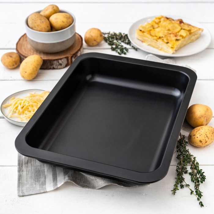 Lot de 2 plats a four rectangulaires - ZENKER - Special Cooking - 33 x 25 et 24 x 18 cm