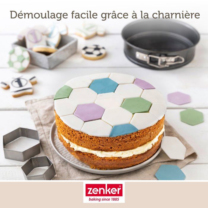 Lot de 2 mini moules a manqué a charniere - ZENKER - Special Mini - 12 et 16 cm
