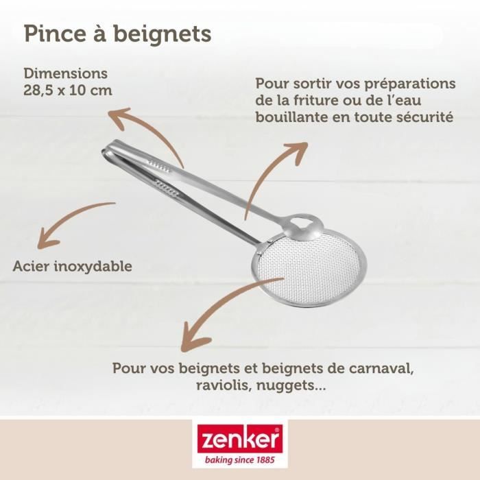 Service a bain marie et pince a friture pour beignets - ZENKER - Smart Pastry