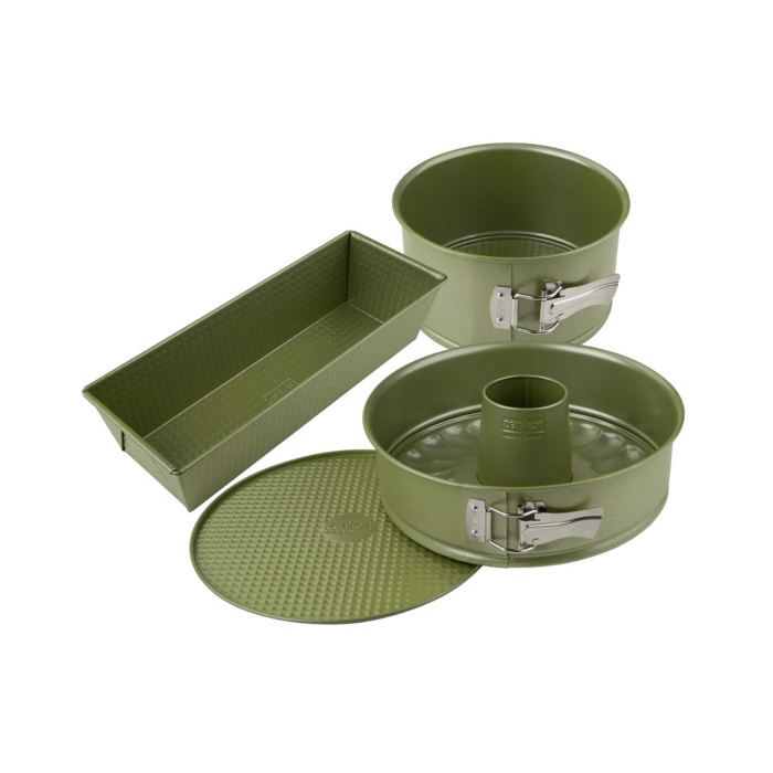 Ensemble de 3 moules a gâteaux - ZENKER - Green Vision - 18 a 30 cm