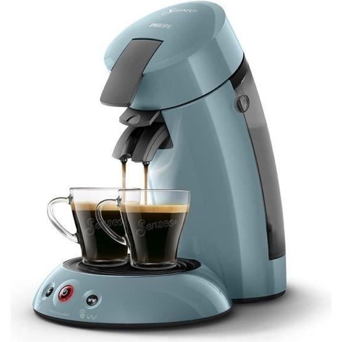 Machine a cafÈ dosette SENSEO ORGINAL Philips HD6553/21, Booster d'arÙmes, Crema plus, 1 ou 2 tasses, Bleu Gris