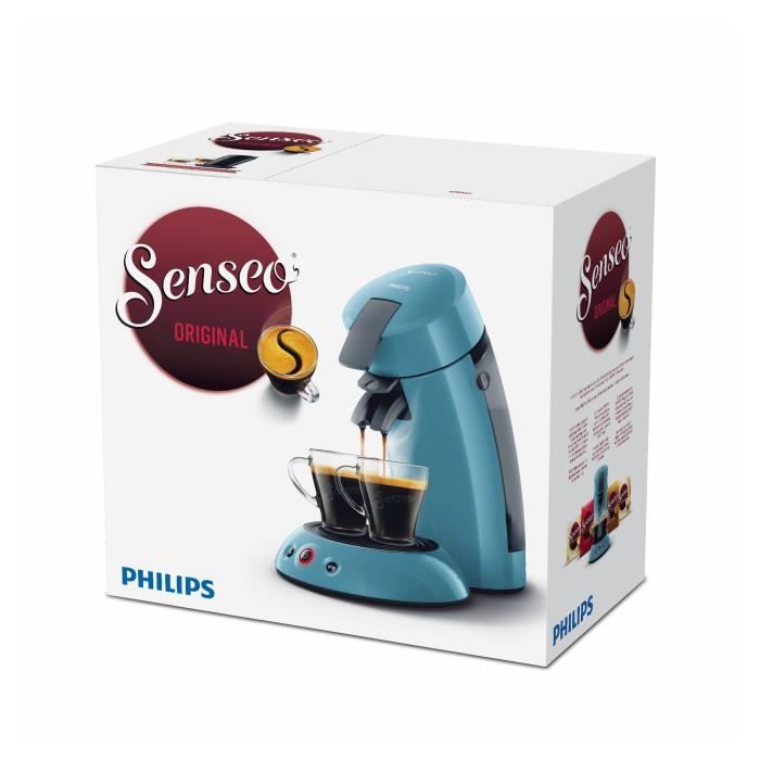 Machine a cafÈ dosette SENSEO ORGINAL Philips HD6553/21, Booster d'arÙmes, Crema plus, 1 ou 2 tasses, Bleu Gris