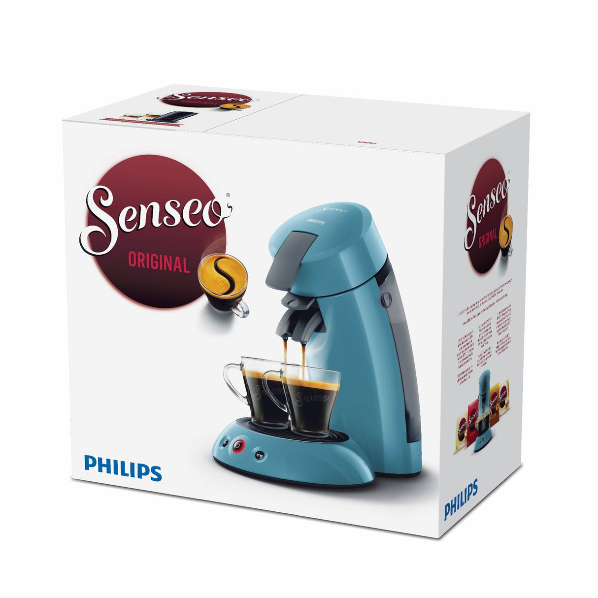 Cafetiere a dosette - PHILIPS - Senseo - HD6553 - Original Bleu