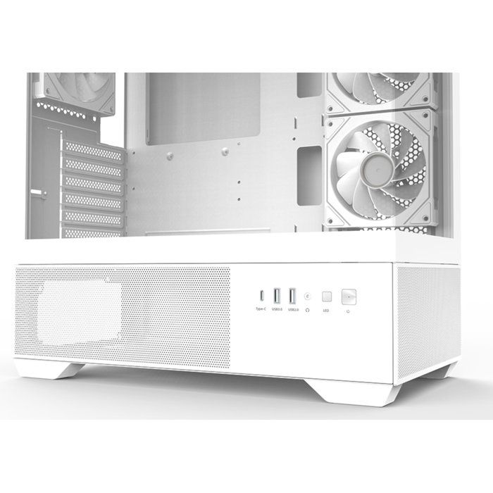 Boitier PC sans alimentation - ZALMAN CHRONIX V2 - ZM-CHROV2WH - Moyen tour - Format ATX - Blanc