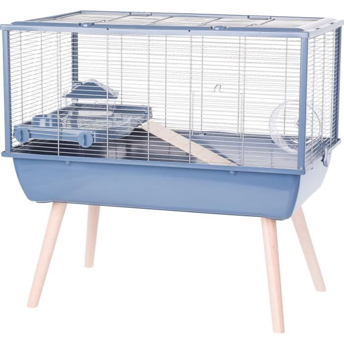 Cage rongeur surélevée - ZOLUX - Néolife - Pour hamster - 78 x 48 x 75 cm - Bleu