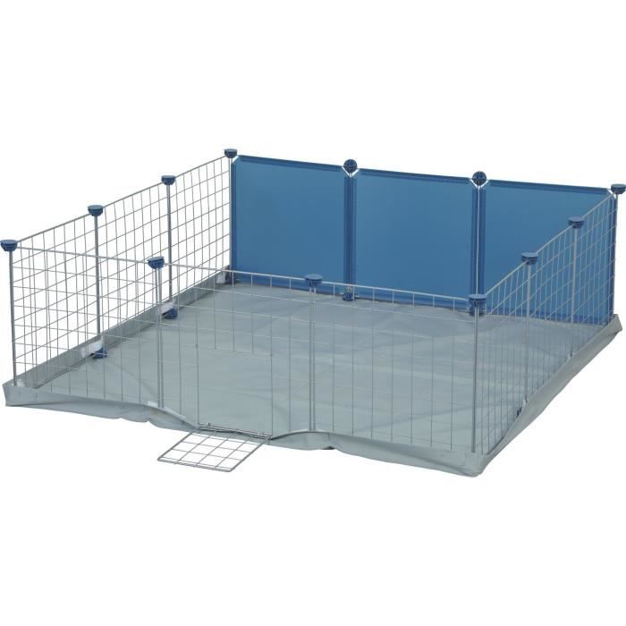 Enclos modulable - ZOLUX - Neo park - Parc pour petits animaux - Cochin d'inde - 105X105X35 - 1,10 m²