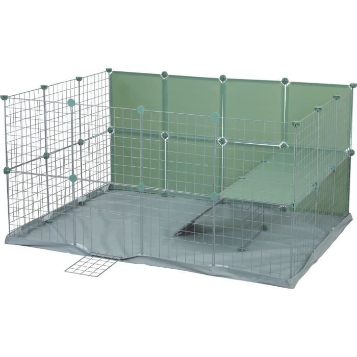 Enclos modulable - ZOLUX - Neo park - Parc pour petits animaux - Lapins - 140X105X70 - 1,84 m˛