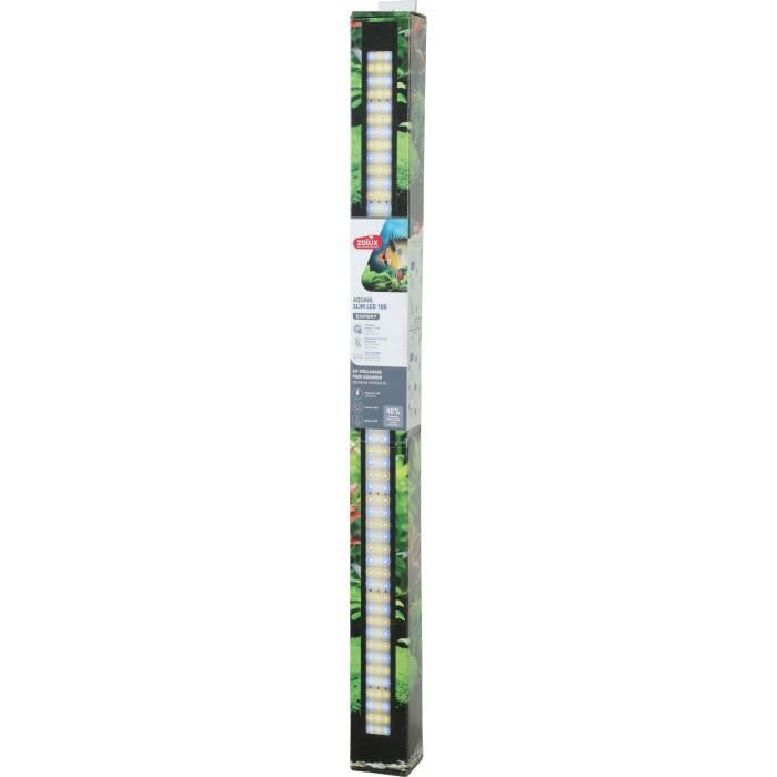 Rampe d'éclairage - Zolux - Slim LED dimmable - Ajustable et adaptable en remplacement d'un tube néon T8 ou T5 - 100 cm