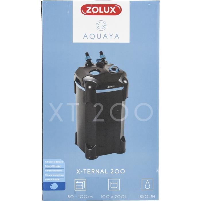 Filtre extérieur - Zolux - Xternal 200 - Pour aquarium de 100 a 200 L - Débit de 850 L/h - 9.3W