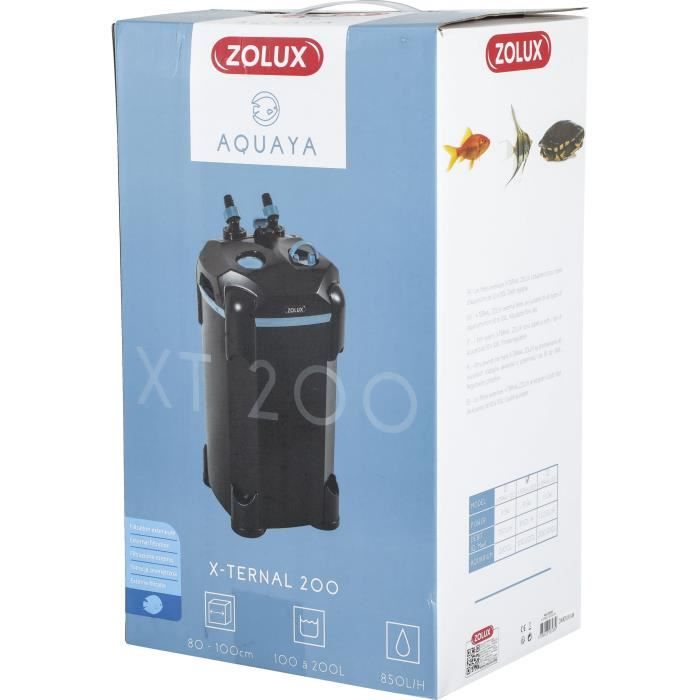 Filtre extérieur - Zolux - Xternal 200 - Pour aquarium de 100 a 200 L - Débit de 850 L/h - 9.3W