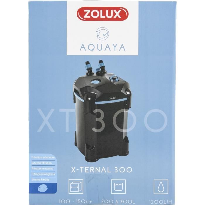 Filtre extérieur - Zolux - Xternal 300 - Pour aquarium de 200 a 300 L - Débit de 1200 L/h - 13.2W