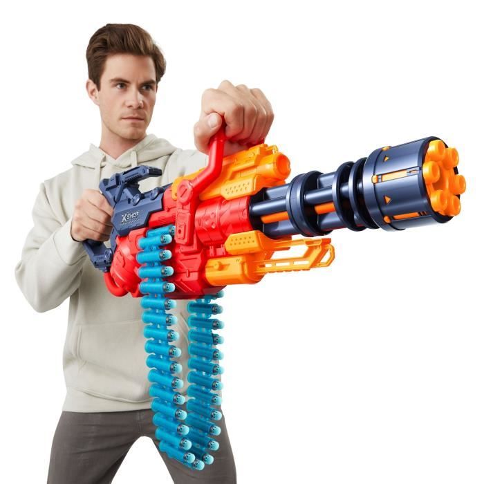 Blaster Automatique - ZURU - XSHOT Crusher - Ceinture de 35 flÈchettes - PortÈe de 27 metres