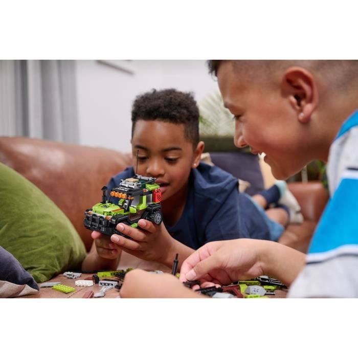 Set de construction - ZURU - Dino Adventure Raptor Force - 252 pieces - Camion inclus - Instructions faciles