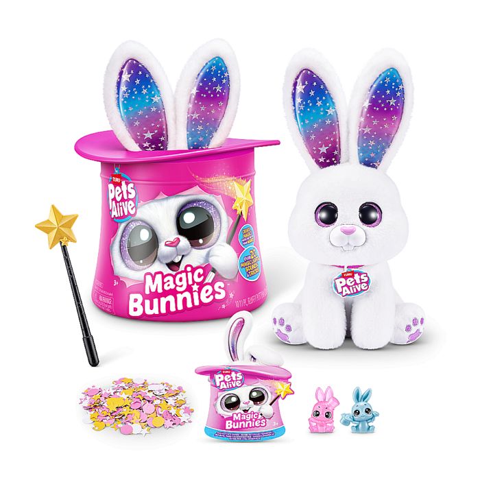 Jeu interactif - ZURU - PETS ALIVE Magic Bunnies - 20 surprises - Effets lumineux - Mixte