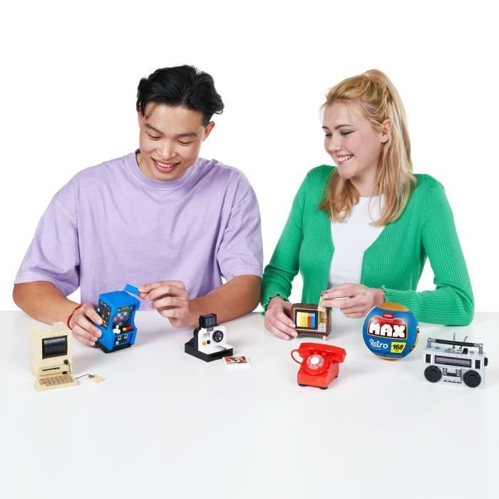 Set de construction - ZURU - Retro - 221 pieces - 6 designs - Ambiance nostalgique