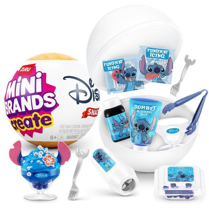 Capsule surprise - Figurine - ZURU - Mini Brands Create Disney Snacks - Modele aléatoire - Des 8 ans