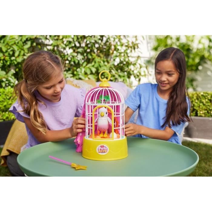 Oiseau interactif - PETS ALIVE - Polly Magic Bird - Réagit au toucher - Chante et bouge - a partir de 3 ans