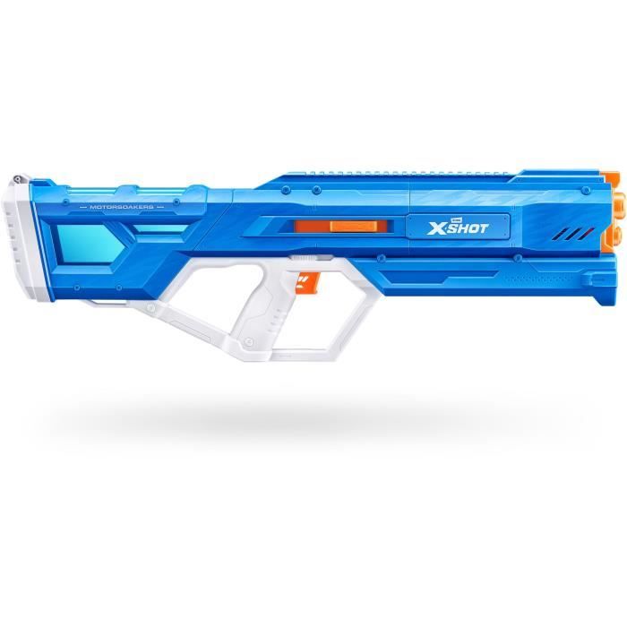 Pistolet a eau motorisé - ZURU - X-SHOT Mega Pulse - Remplissage rapide - Batterie rechargeable - Portée 9 m - Réservoir 1,1 L