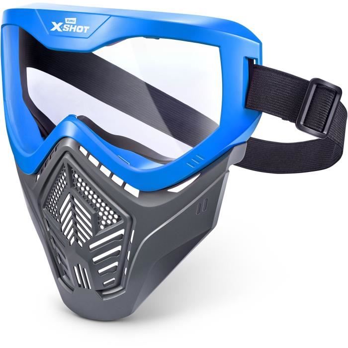 Accessoire - ZURU - X-SHOT Excel Blue Mask - Masque réglable - Design stylé - Ventilation intégrée