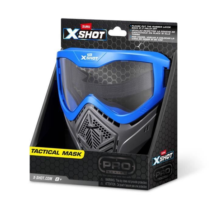Accessoire - ZURU - X-SHOT Excel Blue Mask - Masque réglable - Design stylé - Ventilation intégrée