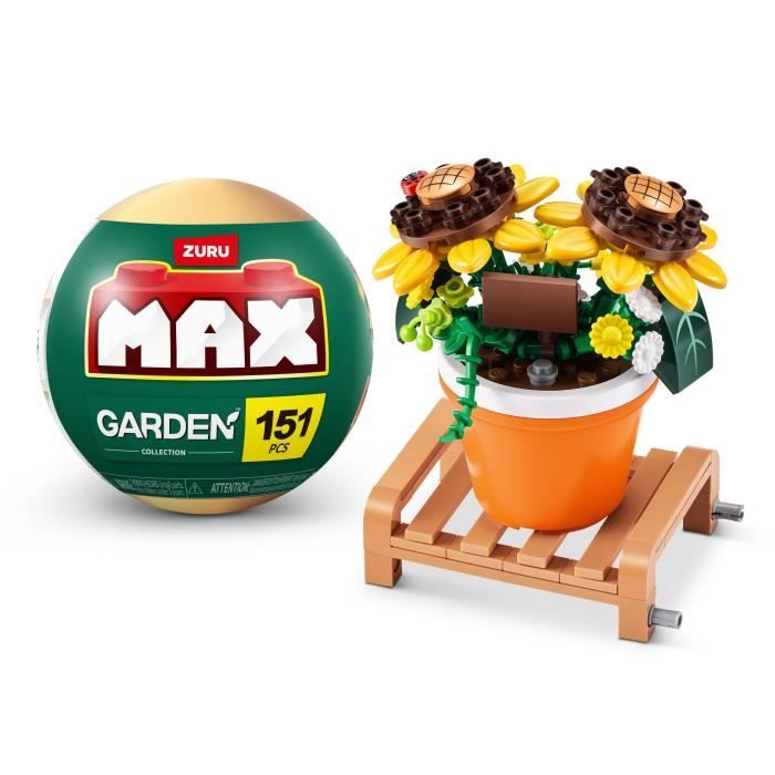 Set de construction - ZURU - Garden Pot Plants - 233 pieces max - 6 designs - Pot et support inclus