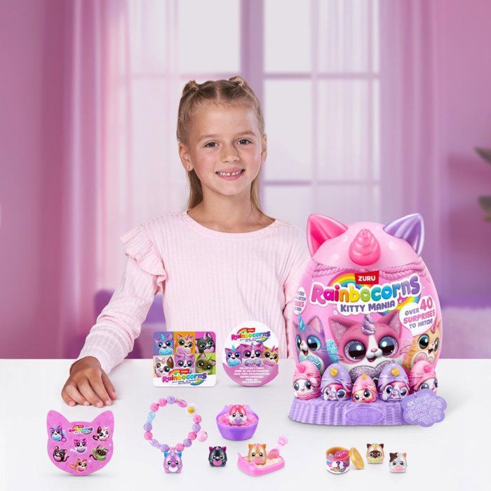 oeuf surprise - Peluche - ZURU - Rainbocorns KittyMania - Modele aléatoire - Des 3 ans