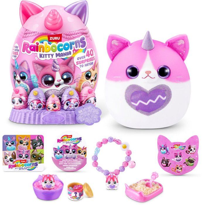 oeuf surprise - Peluche - ZURU - Rainbocorns KittyMania - Modele aléatoire - Des 3 ans