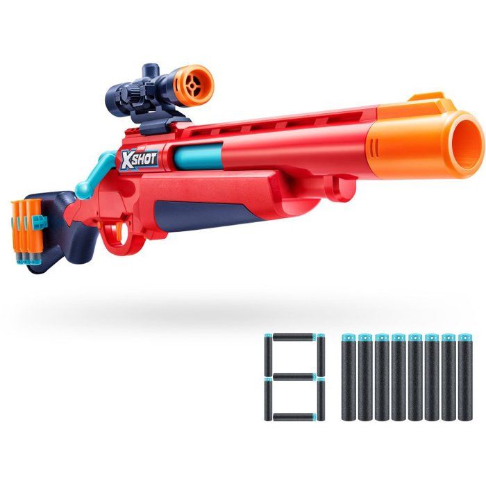 Lancer de fléchettes - ZURU XSHOT - Excel Bolt Action blaster - 8 fléchettes - Des 8 ans